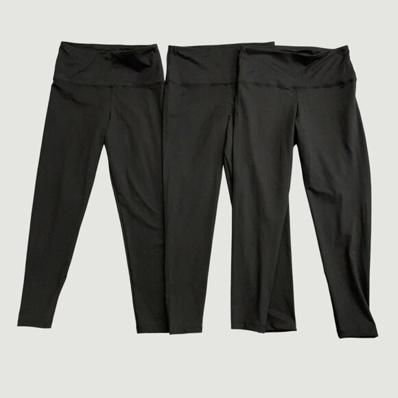 NWOT 3 pack Felina Women's Black High-Waisted Leggings Medium h1806 - Picture 4 of 6